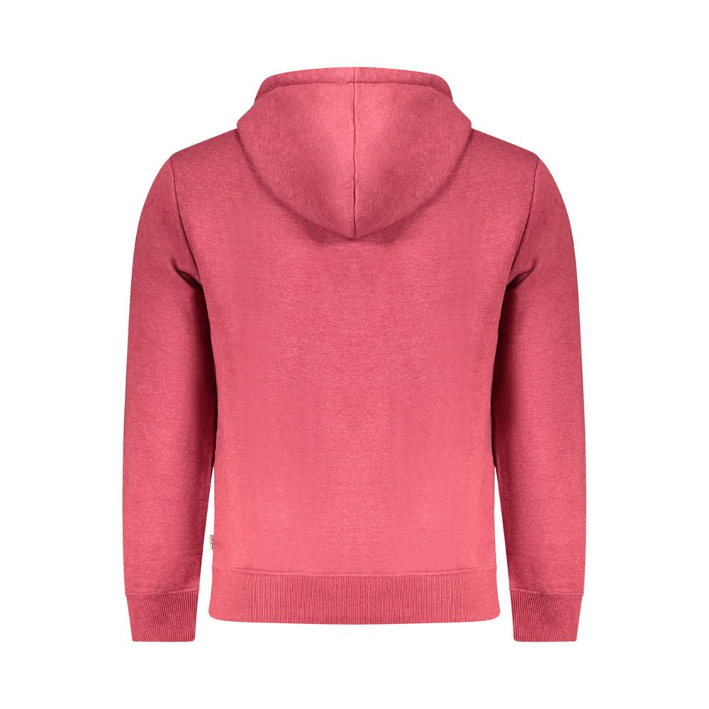 Red Polyester Men's Sweatshirt