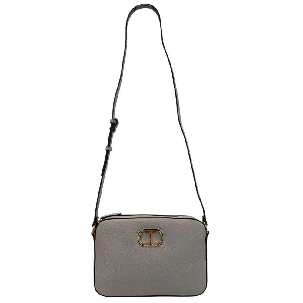 Blue PU Women Crossbody Bag