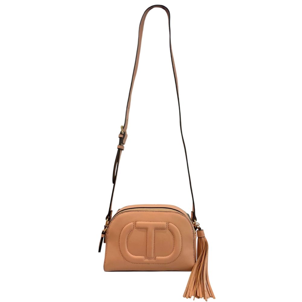 Pink Faux Leather Women Crossbody