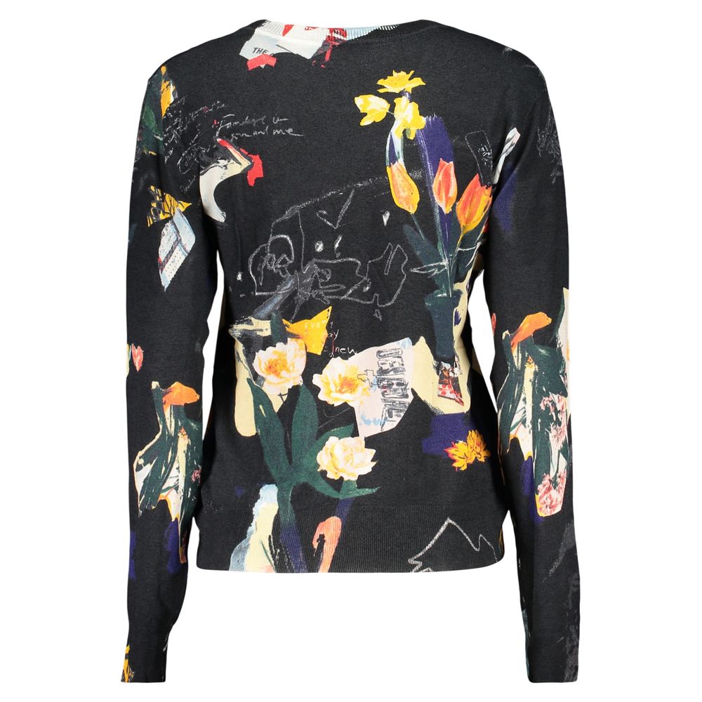 Black Viscose Women's Sweater