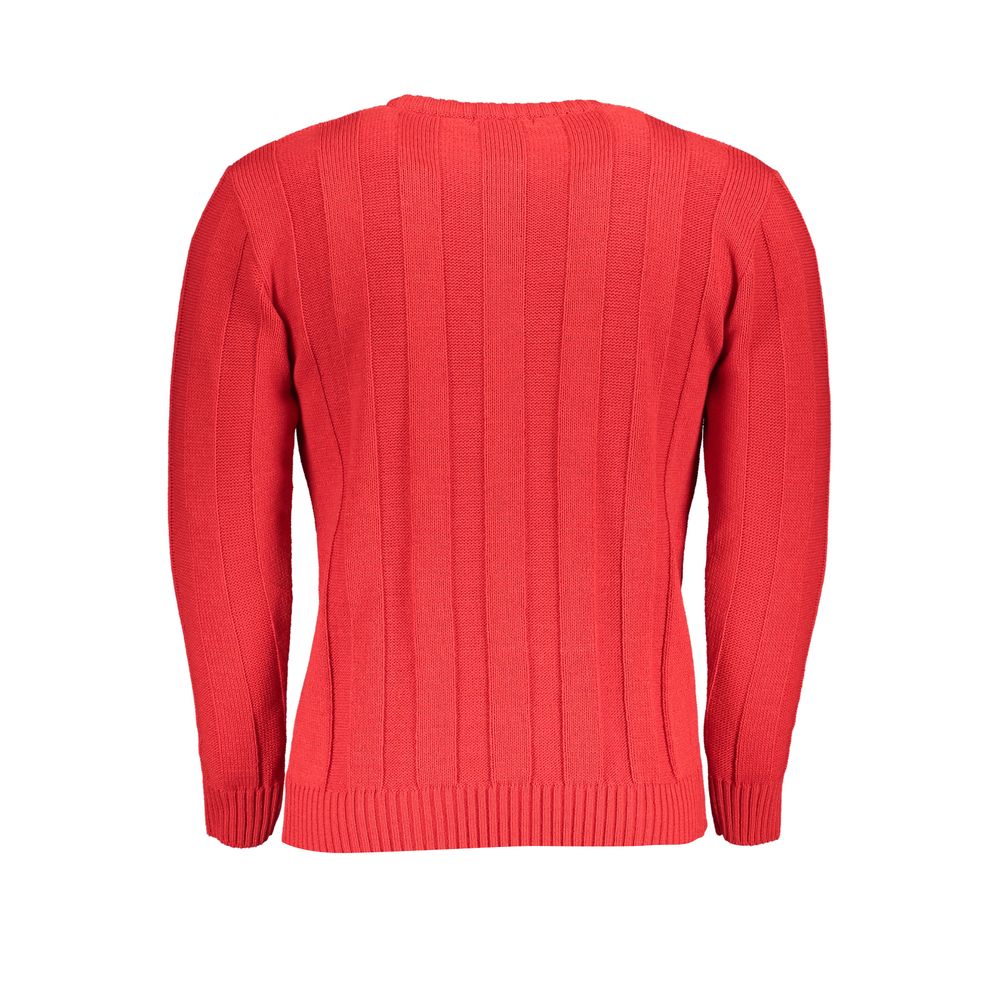 Red Acrylic Men's Sweater
