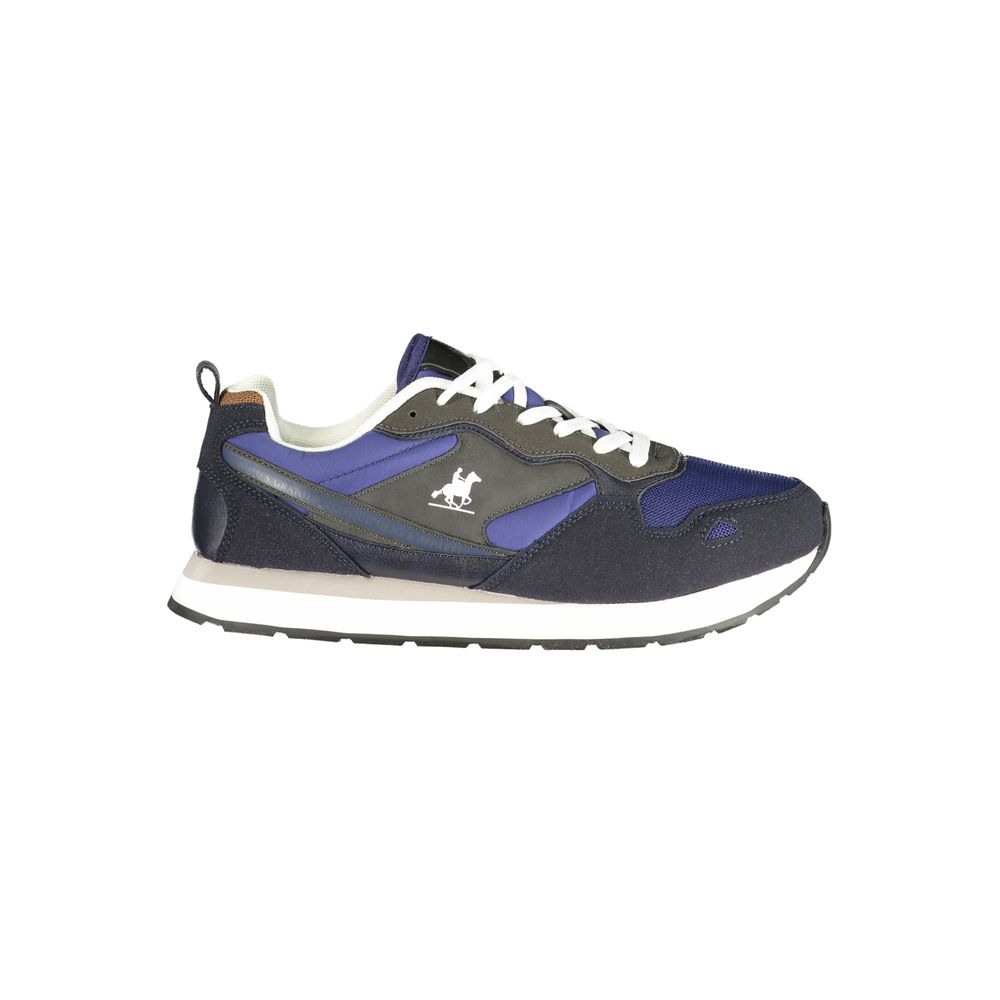 Blue Polyester Men Sneaker