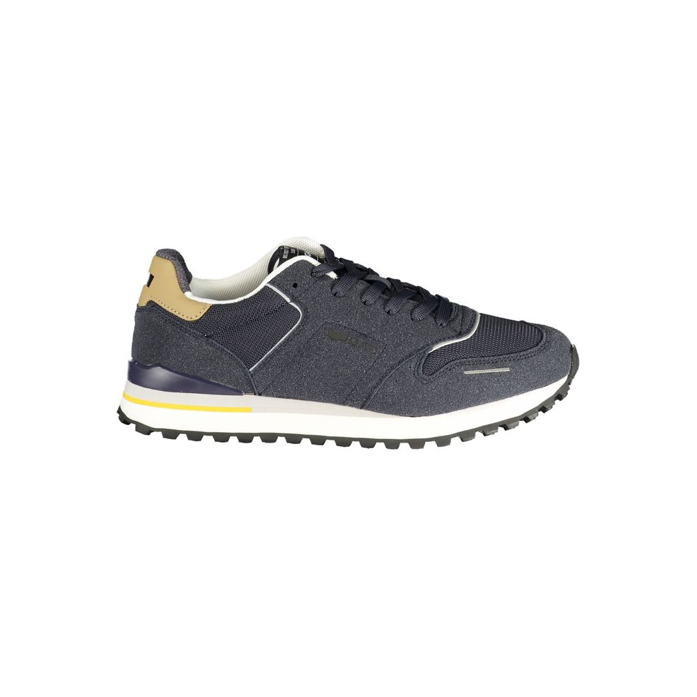 Blu Polyester Men Sneaker