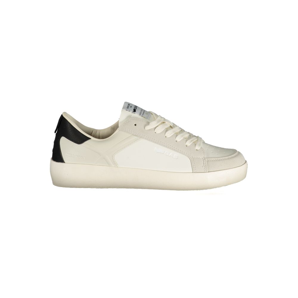 White Polyurethane Men's Sneaker