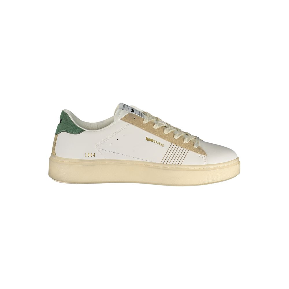 White Polyurethane Men's Sneaker