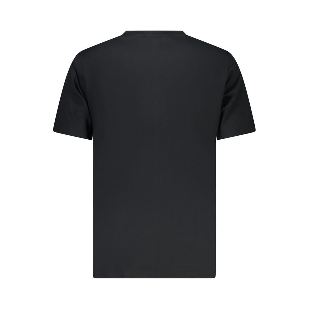 Black Cotton Men T-Shirt