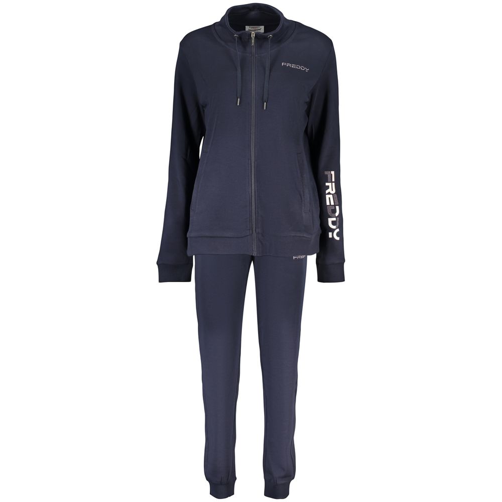 Blue Cotton Womens Sweatshirt