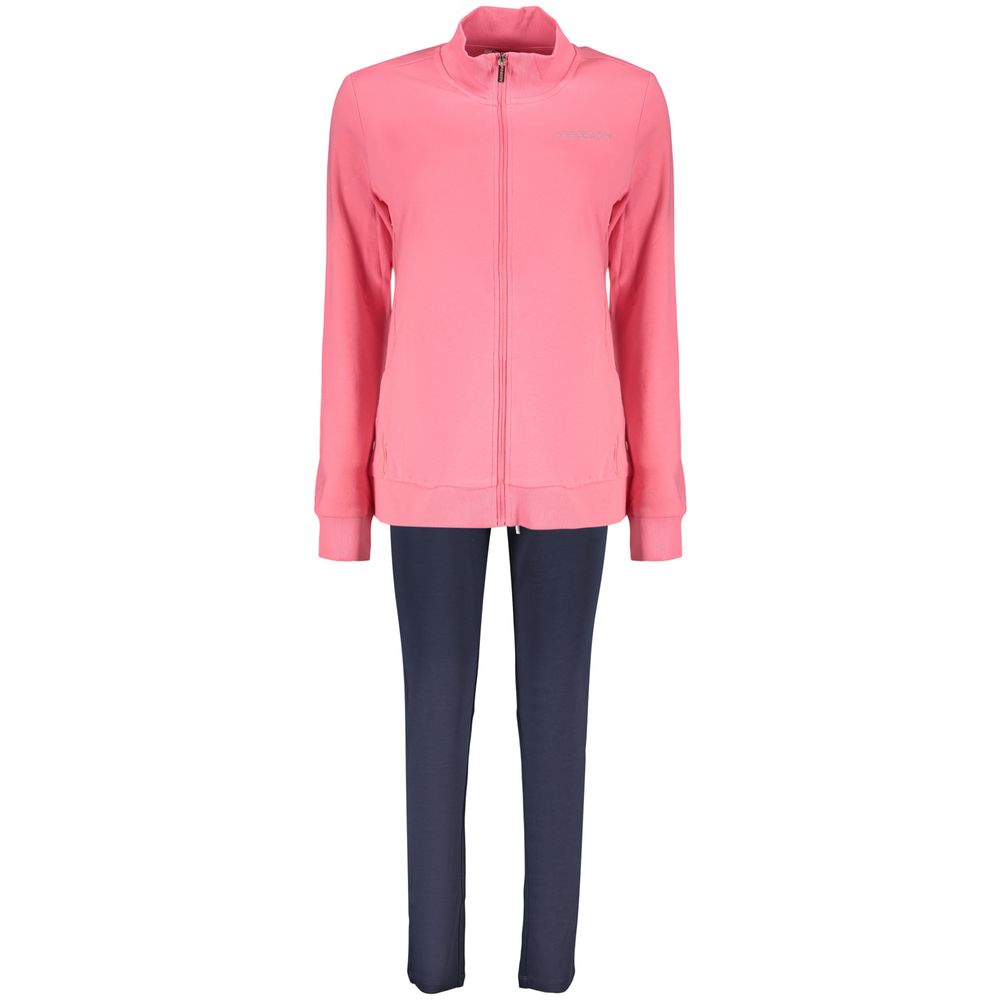 Pink Cotton Womens Sweatshirt