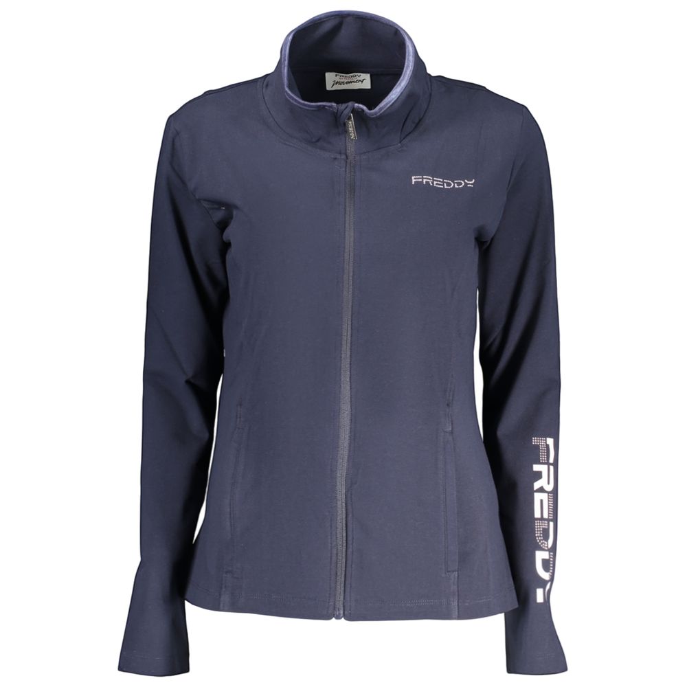 Blue Cotton Women's Sweatshirt