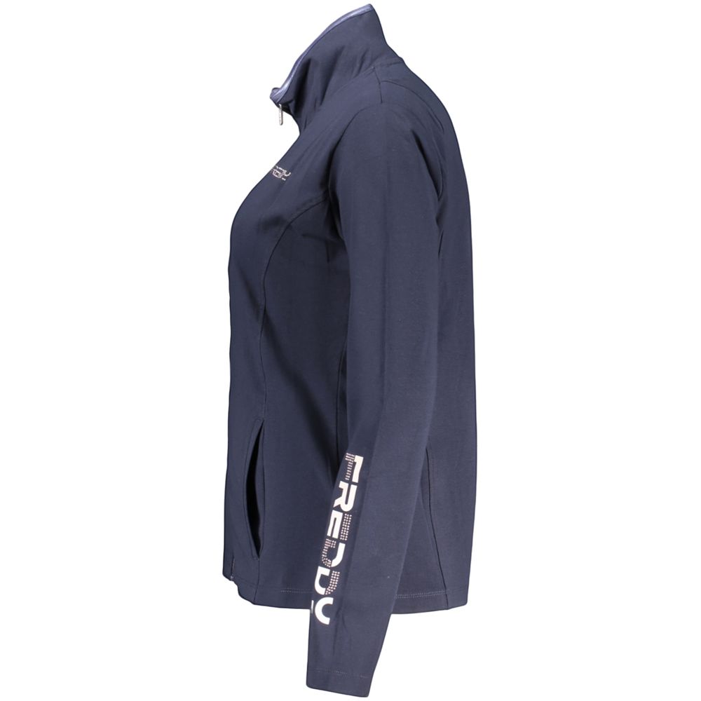 Blue Cotton Women's Sweatshirt
