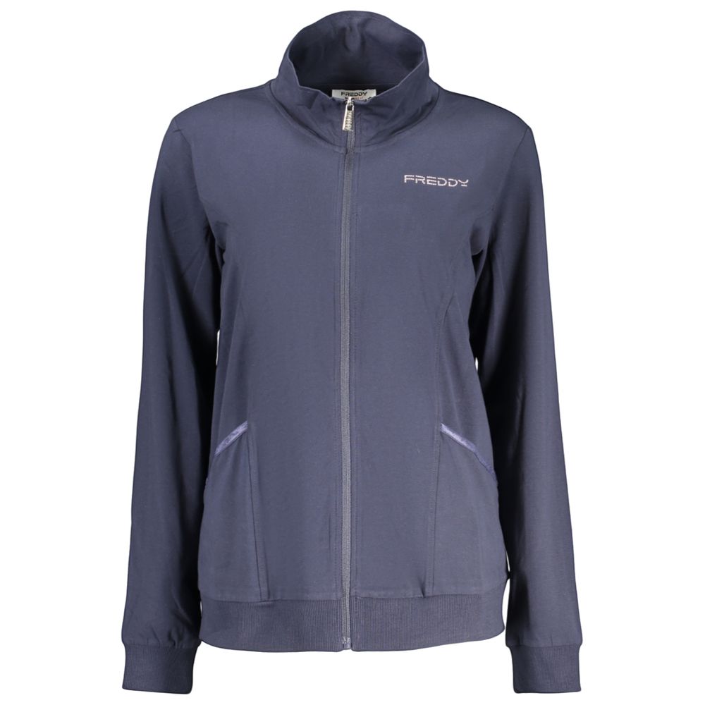 Blue Cotton Women's Sweatshirt