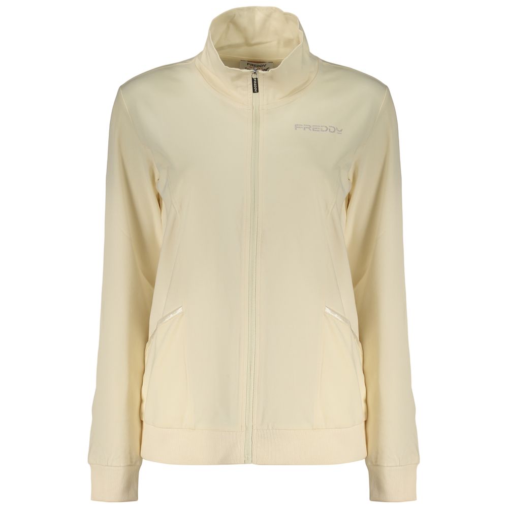 Beige Cotton Womens Sweatshirt