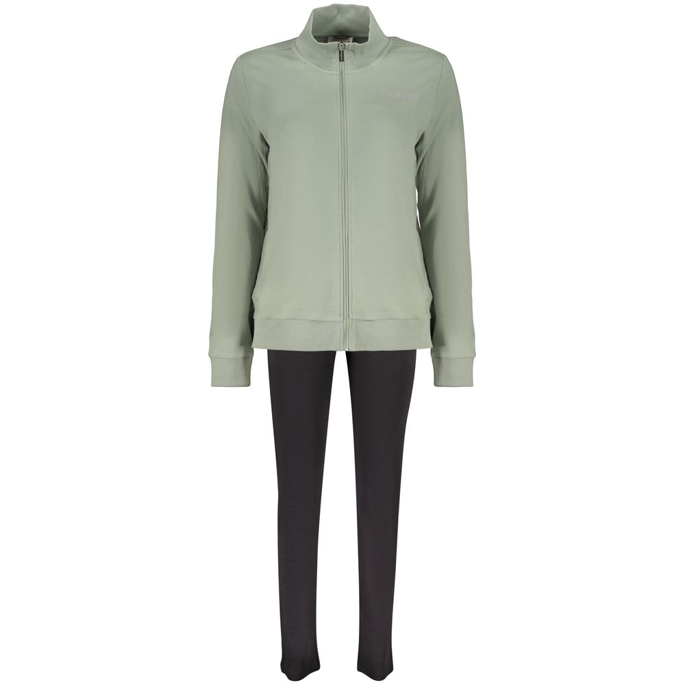 Green Cotton Women Sweatshirt