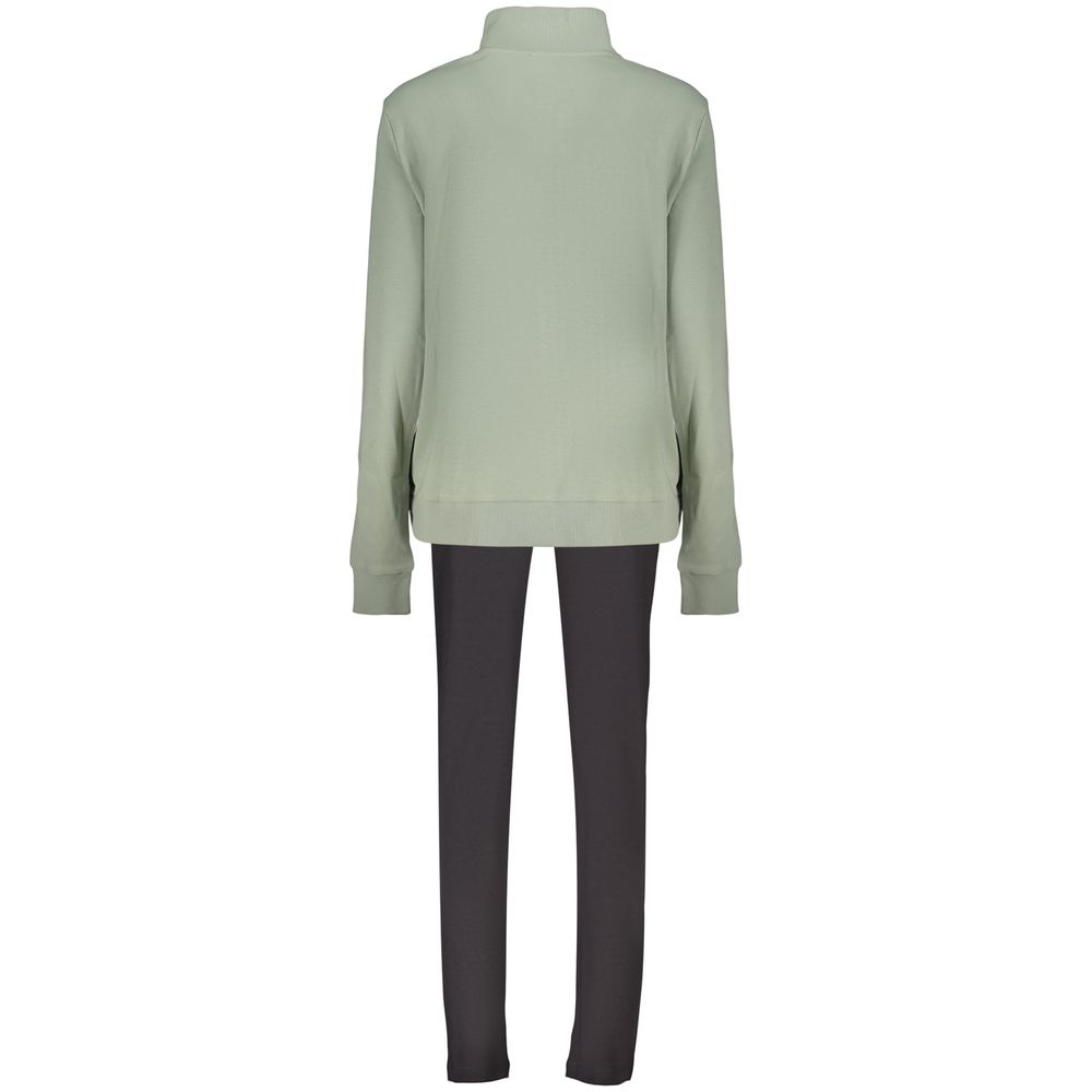 Green Cotton Women Sweatshirt