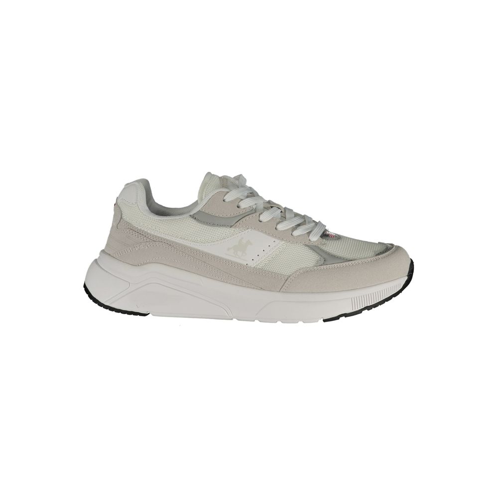 White Polyurethane Men's Sneaker