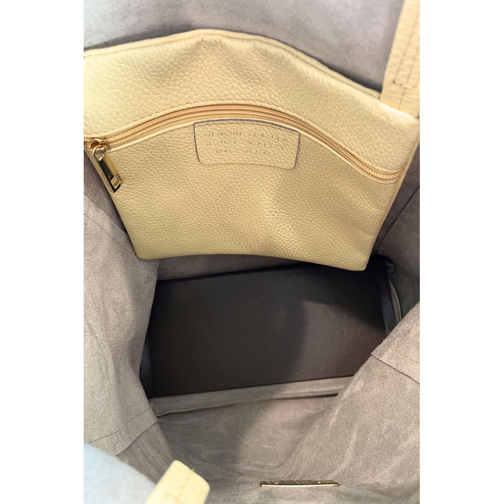 Yellow Leather Women Shoulder Bag