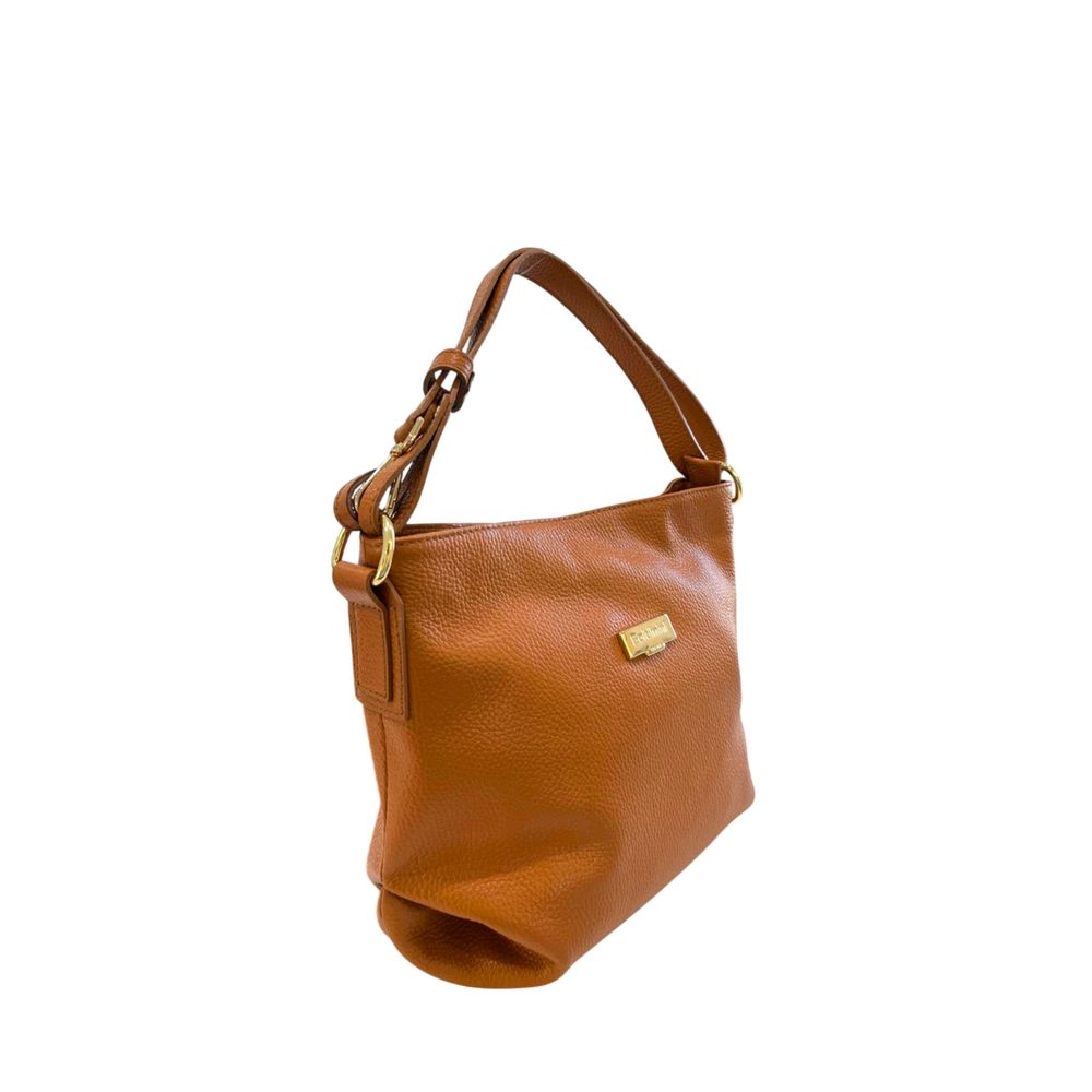 Brown Leather Women Shoulder Bag