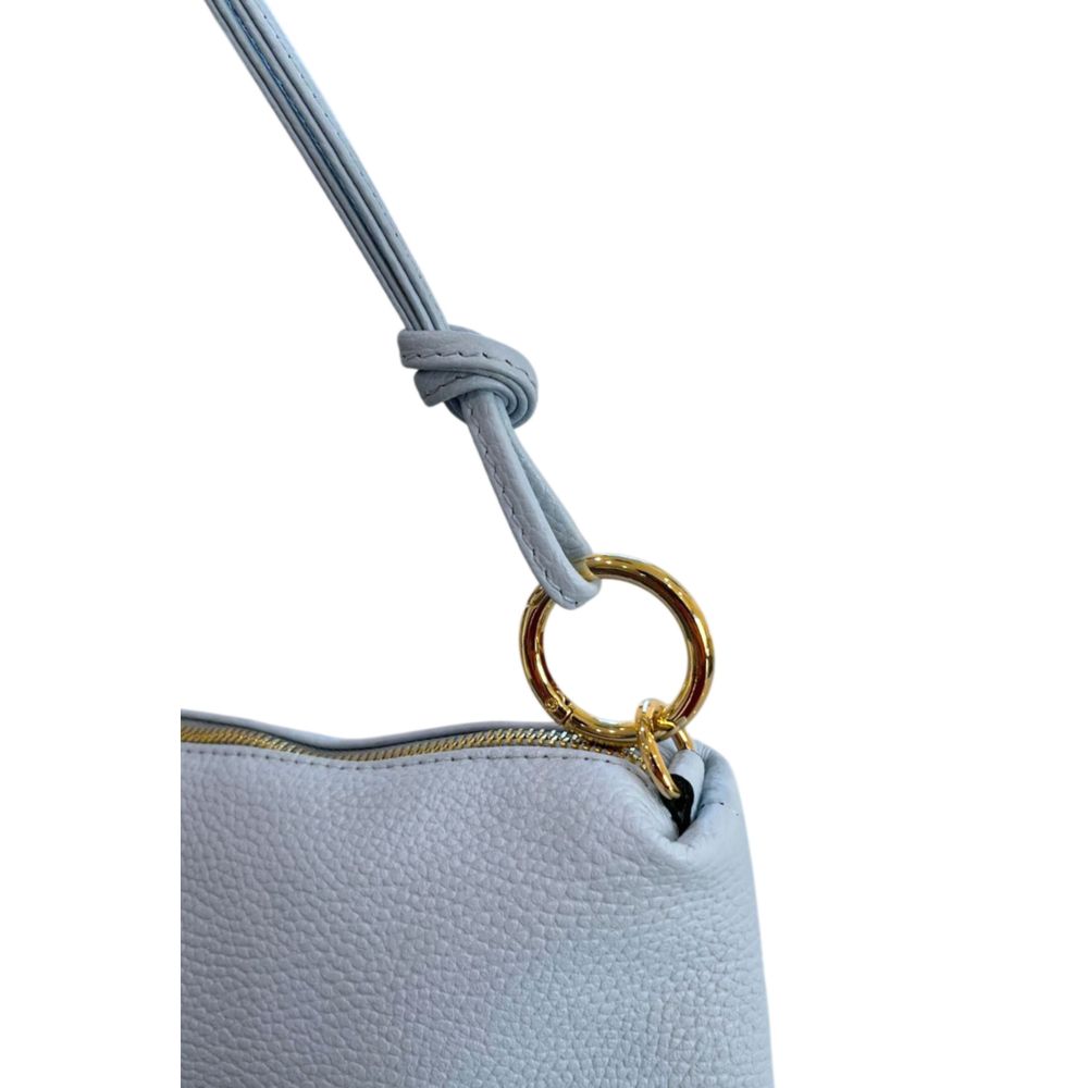 Blue Leather Women Bag