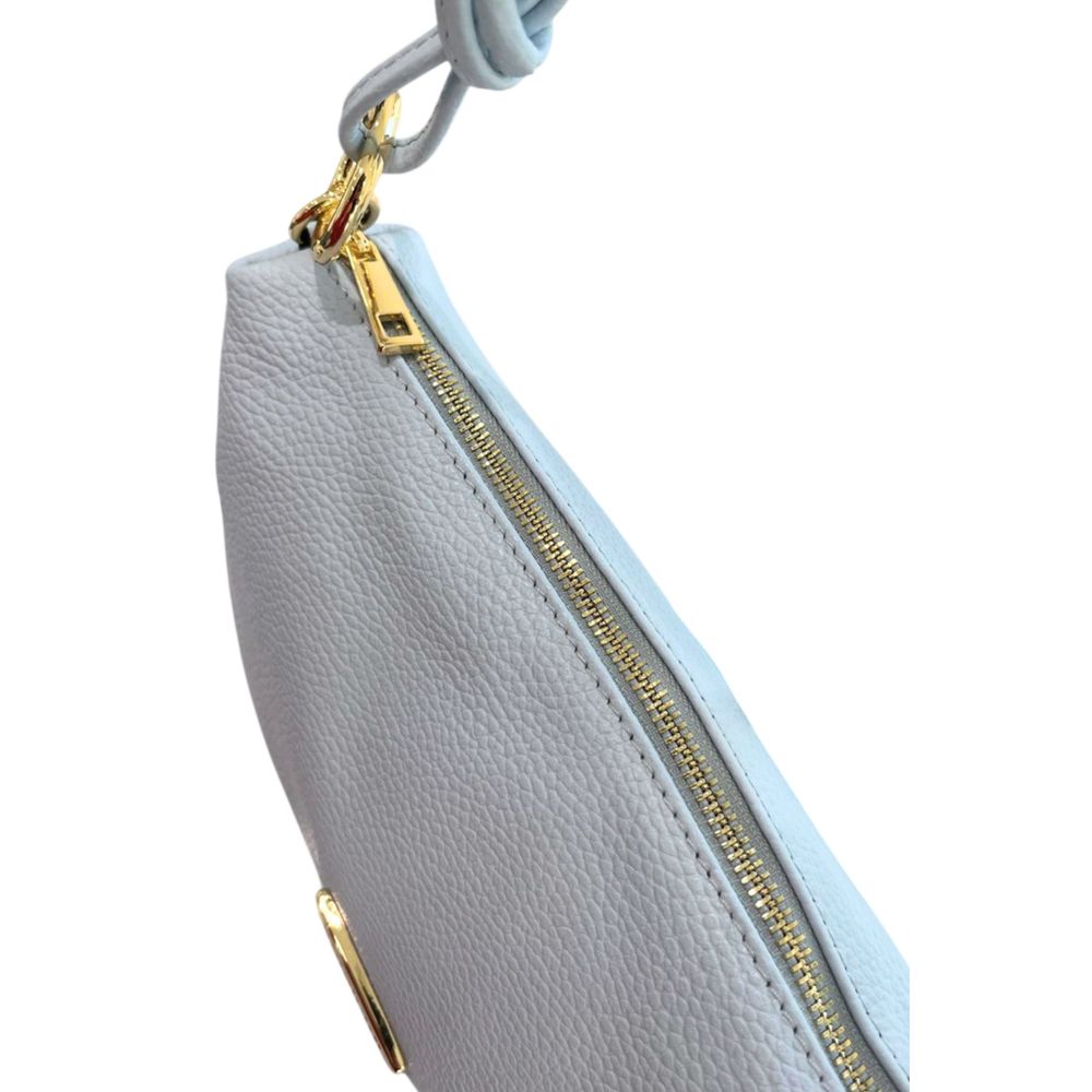 Blue Leather Women Bag