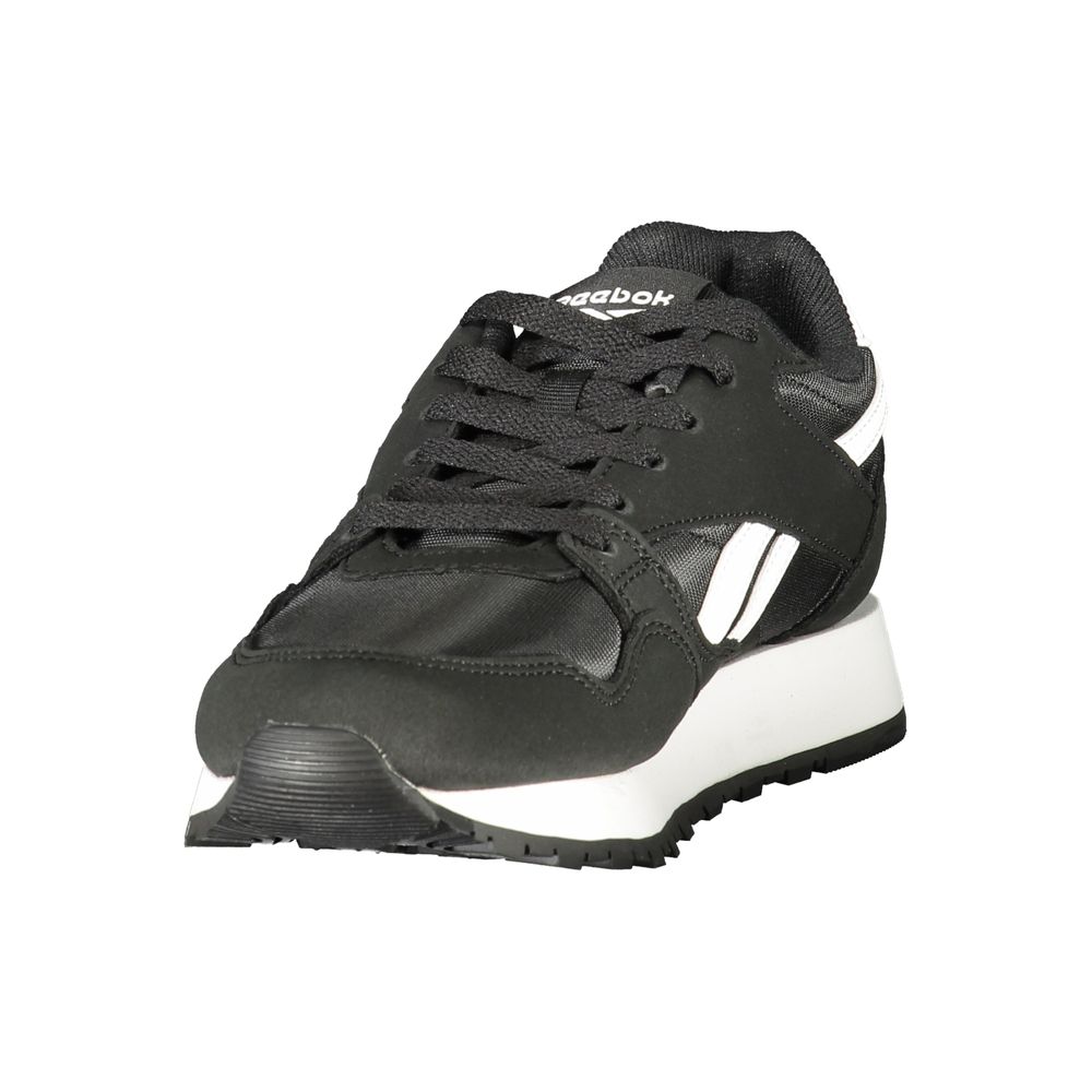 Black Polyester Womens Sneaker
