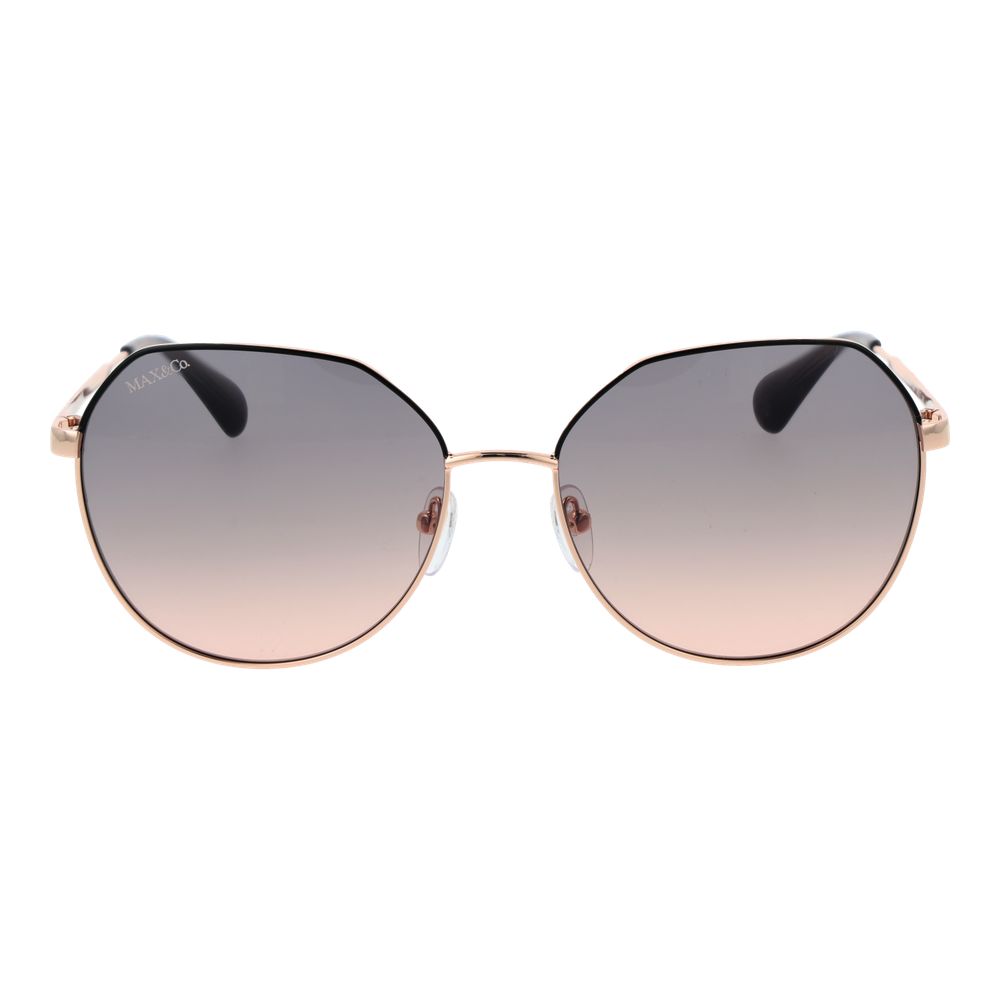 Rose Gold Metal & Plastic Sunglasses