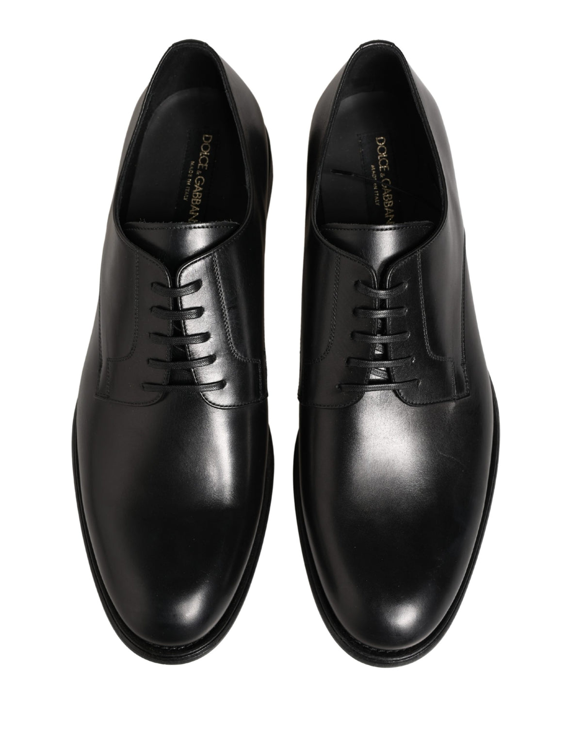 Black Calfskin Leather Derby Men Dress Shoes