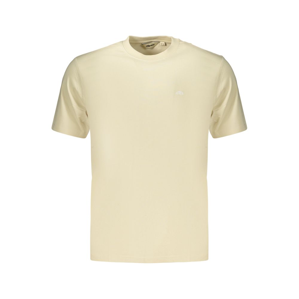 Beige Cotton Mens T-Shirt