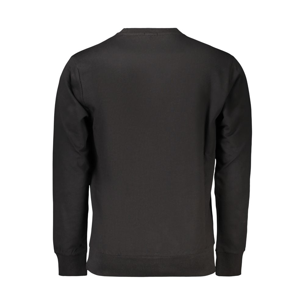 Black Cotton Men's Sweatshirt
