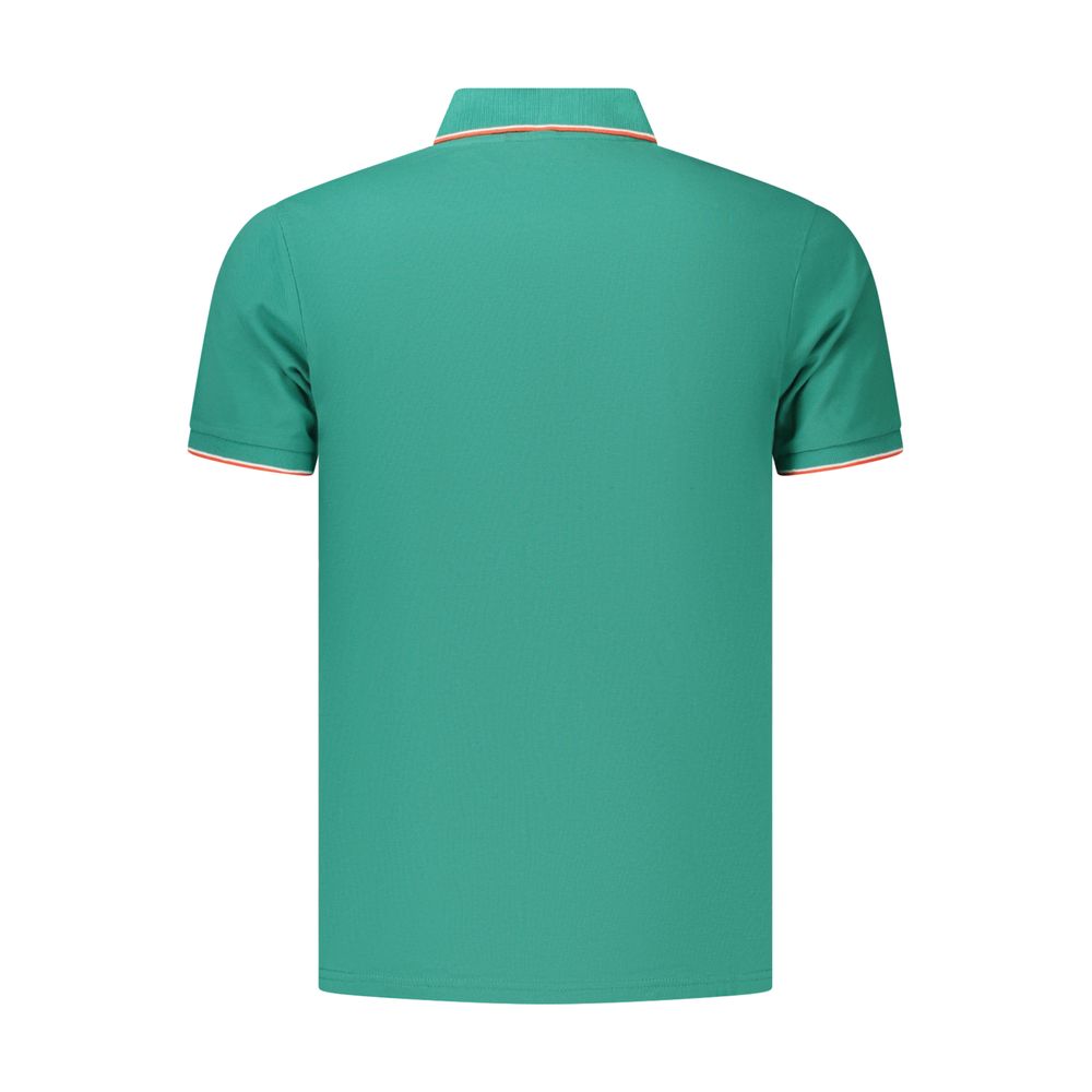 Green Cotton Men's Polo Shirt