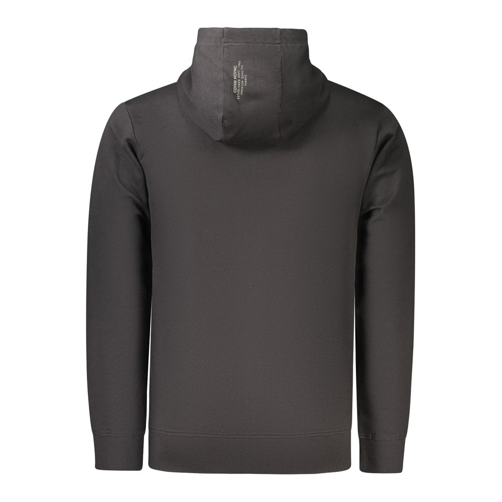 Black Cotton Mens Sweatshirt