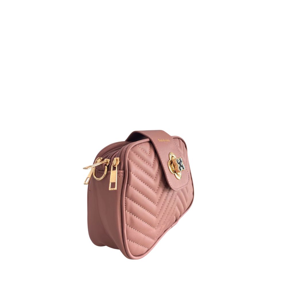 Pink PU Women Crossbody Bag