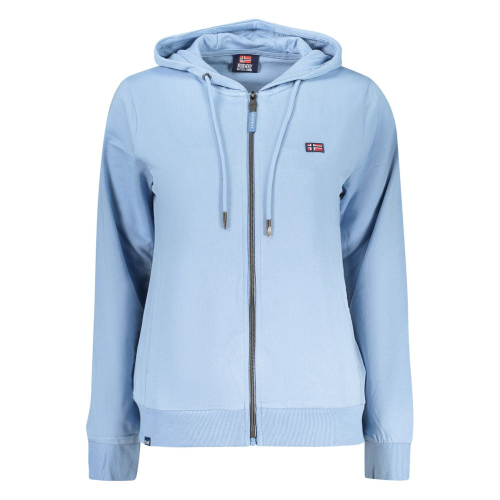 Azzurro Cotton Womens Hoodie