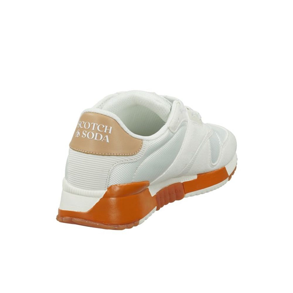 White Leather Athletic Sneakers