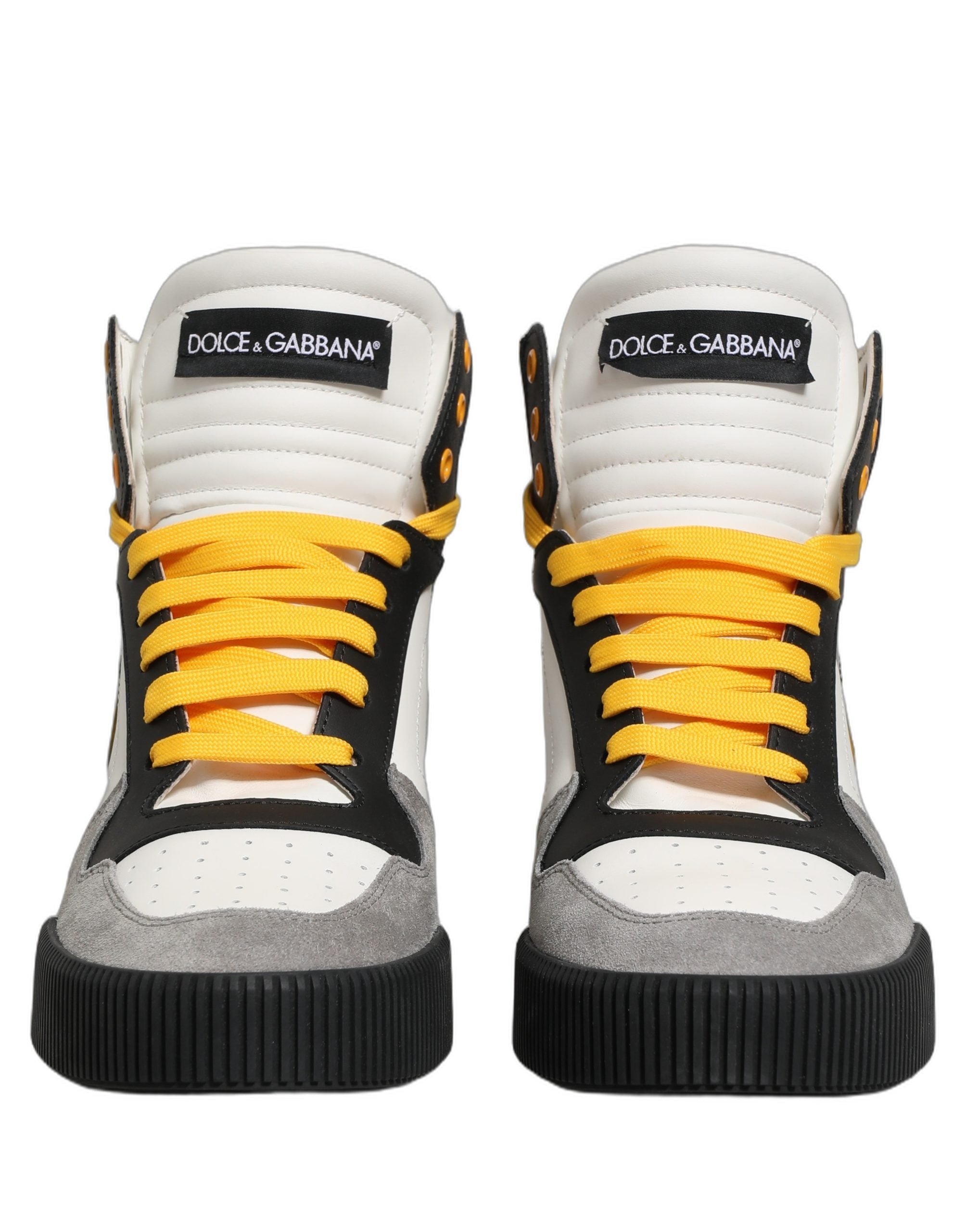 Multicolor Leather High Top Sneakers Shoes