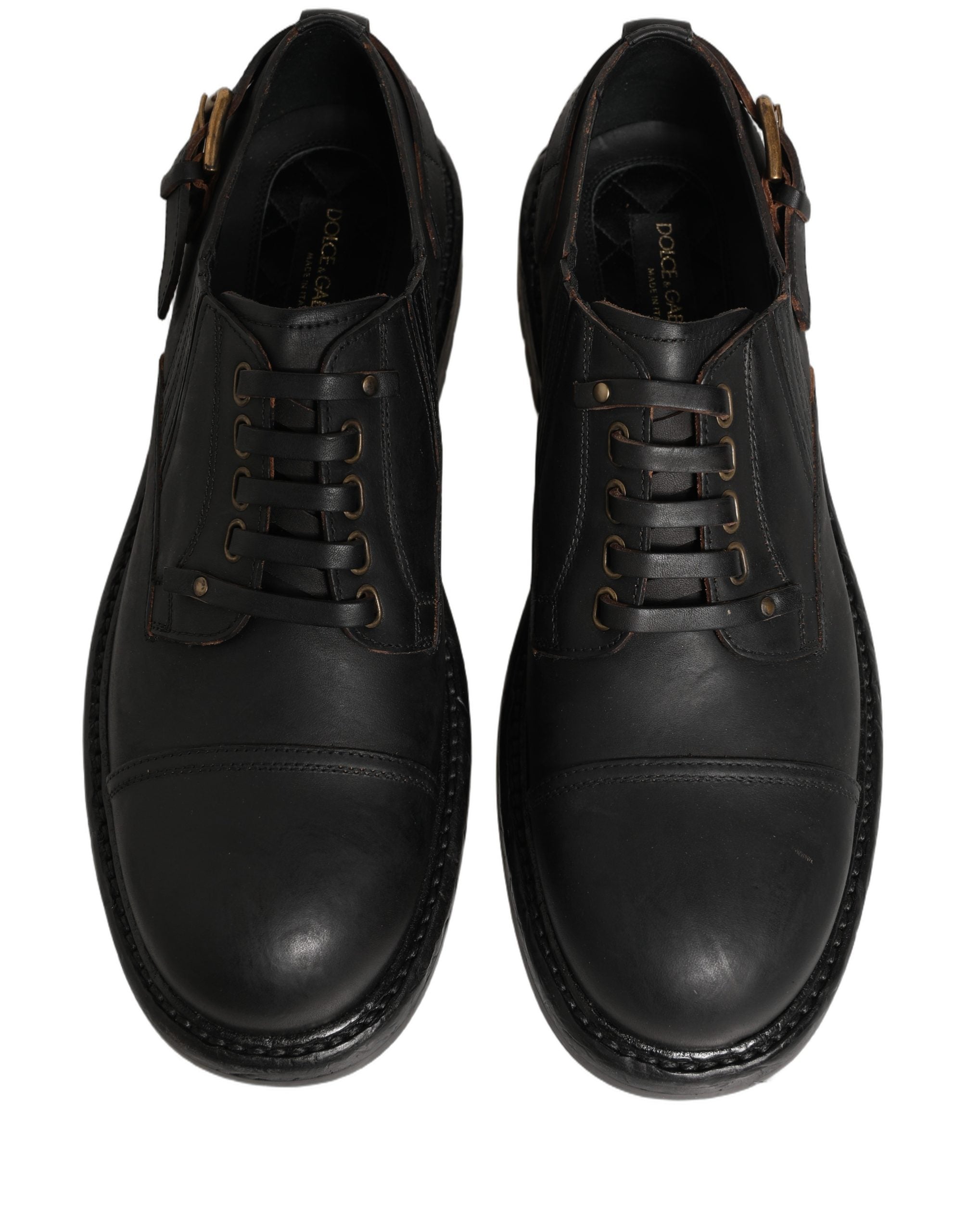 Dress Black Leather Lace Up Derby Men Shoes