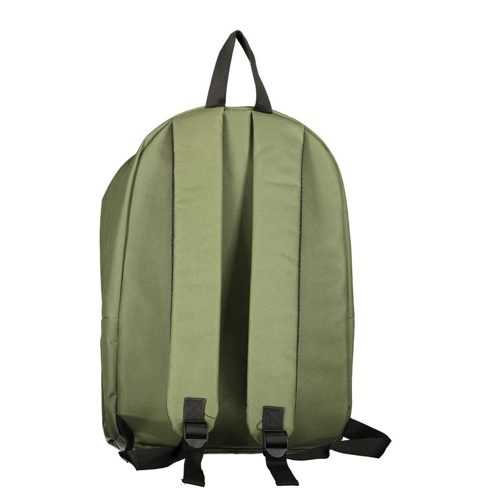 Green Polyester Men's Backpack