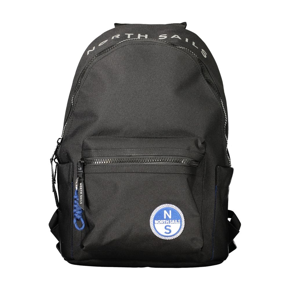 Nero Polyester Uomo Backpack with Versatile Design