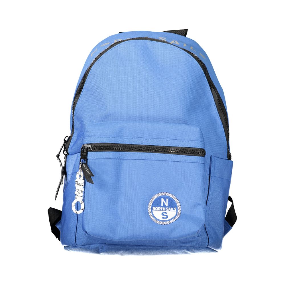 Blue Polyester Men's Backpack