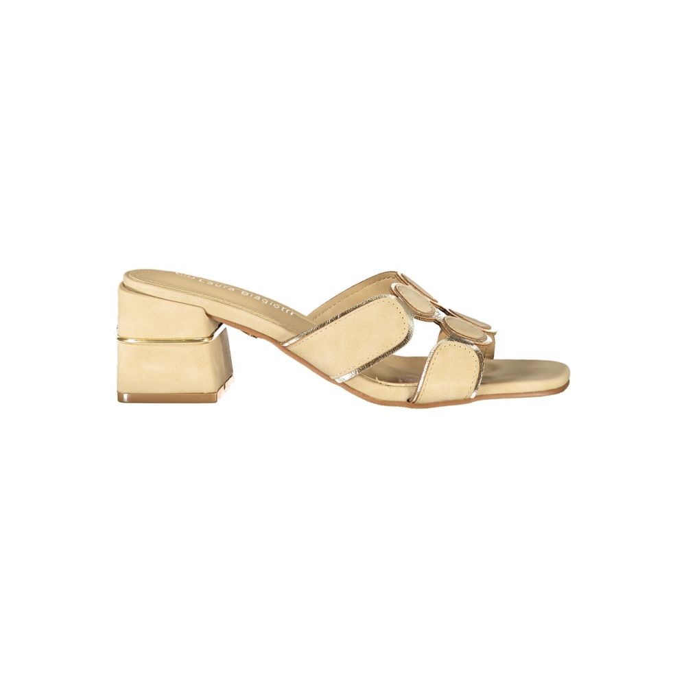 Beige Polyurethane Women's Sandal