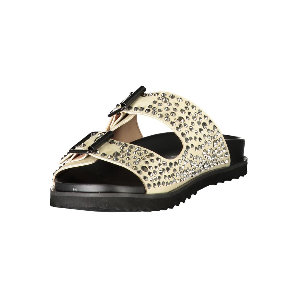 Beige Polyurethane Women's Slipper