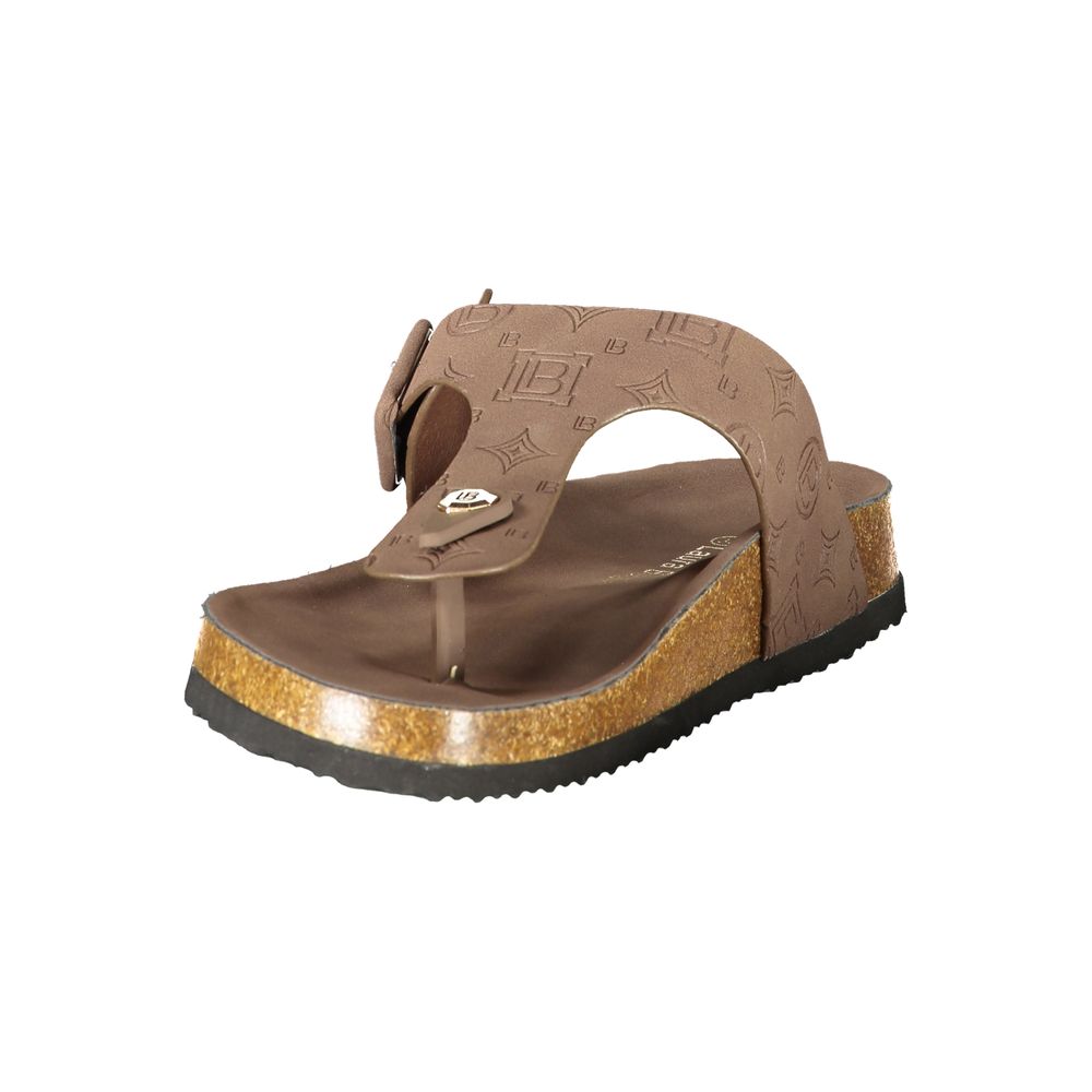 Brown Polyurethane Women's Sandal