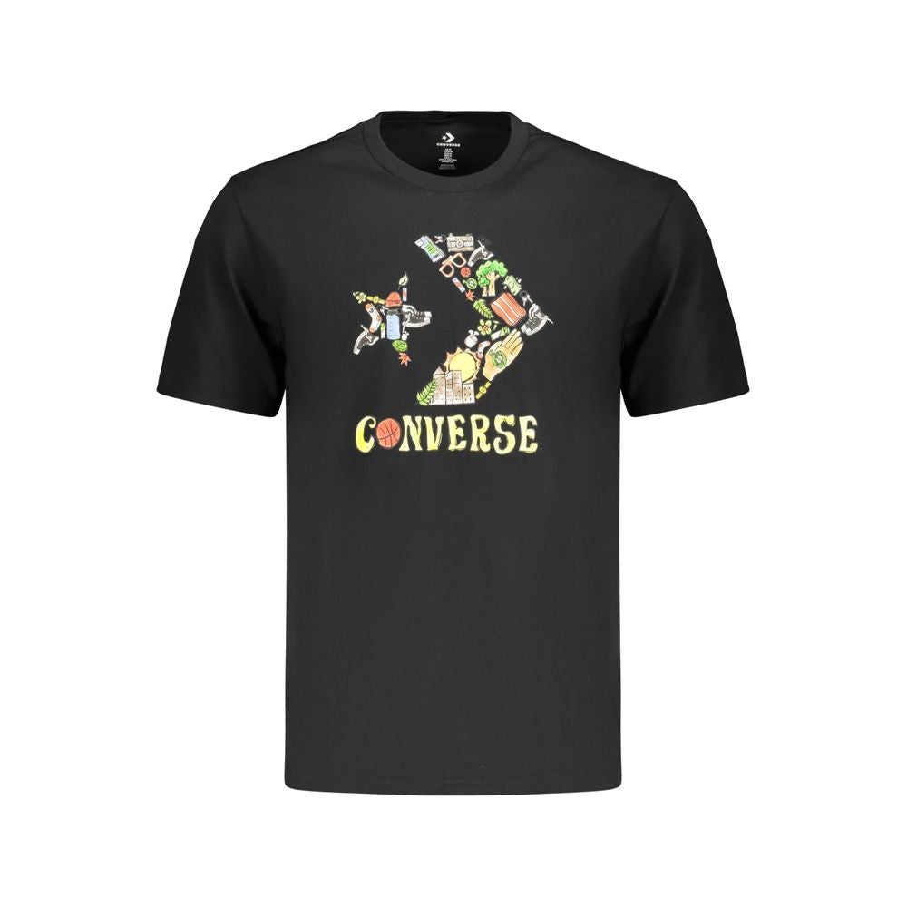 Black Cotton Men's T-Shirt