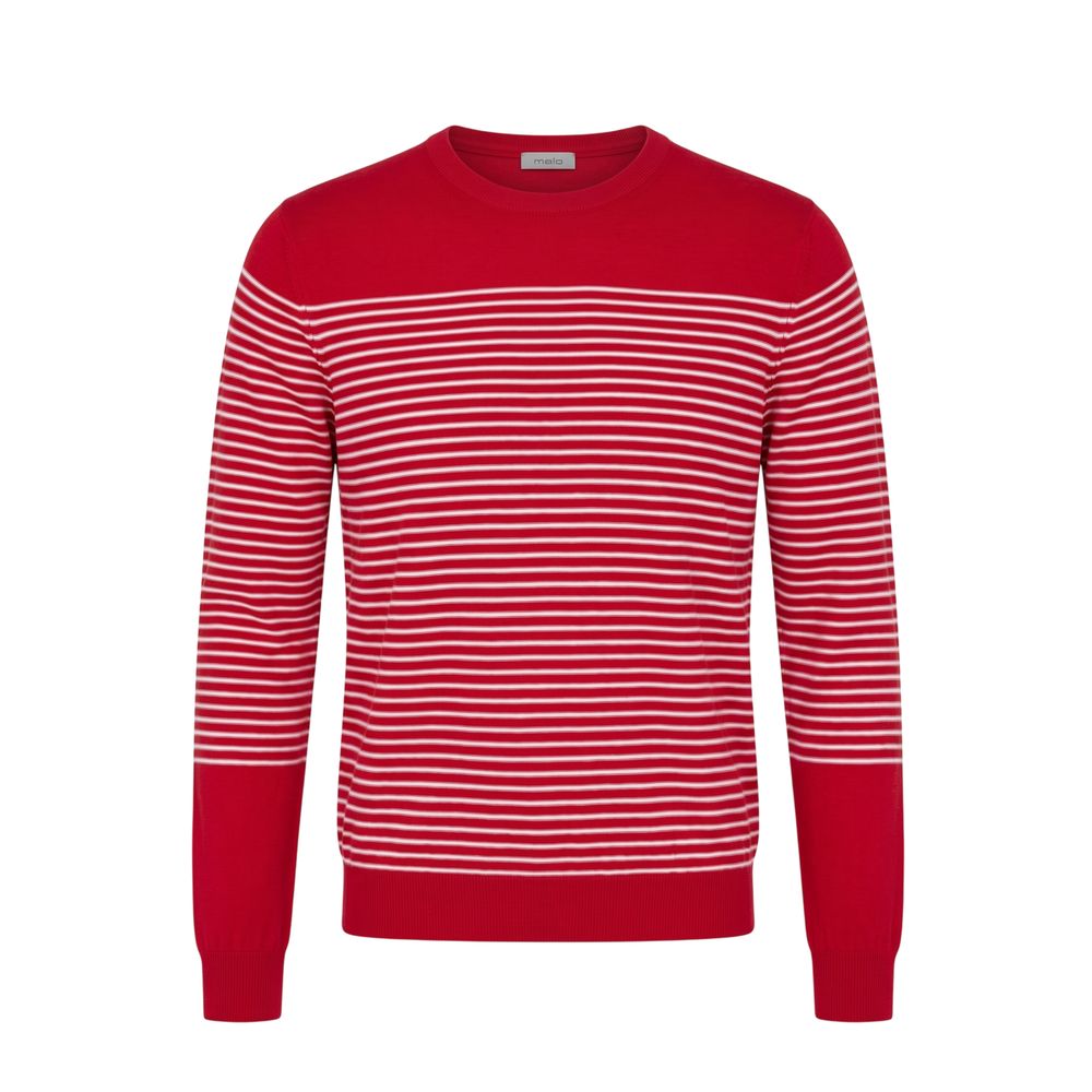 Red Cotton Men Sweater