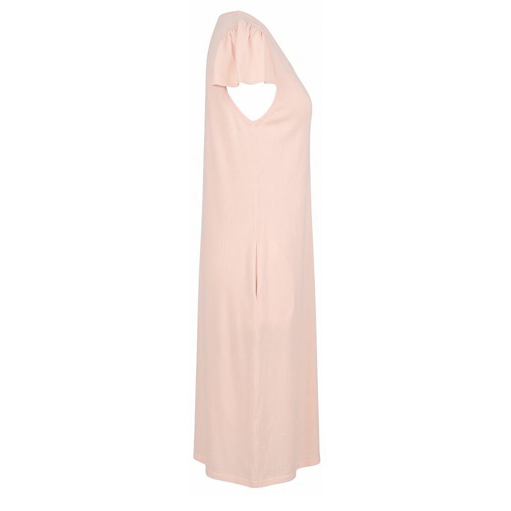 Pink Cotton Women Dress