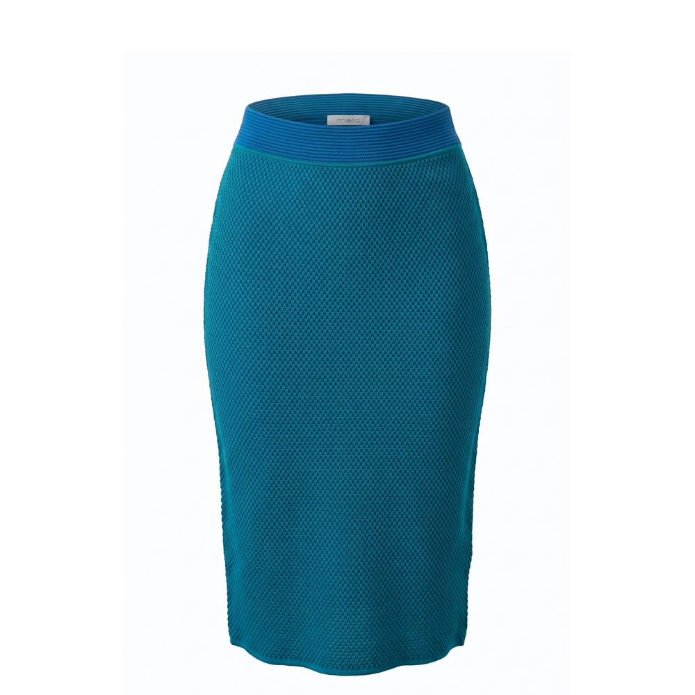Blue Silk Women Skirt