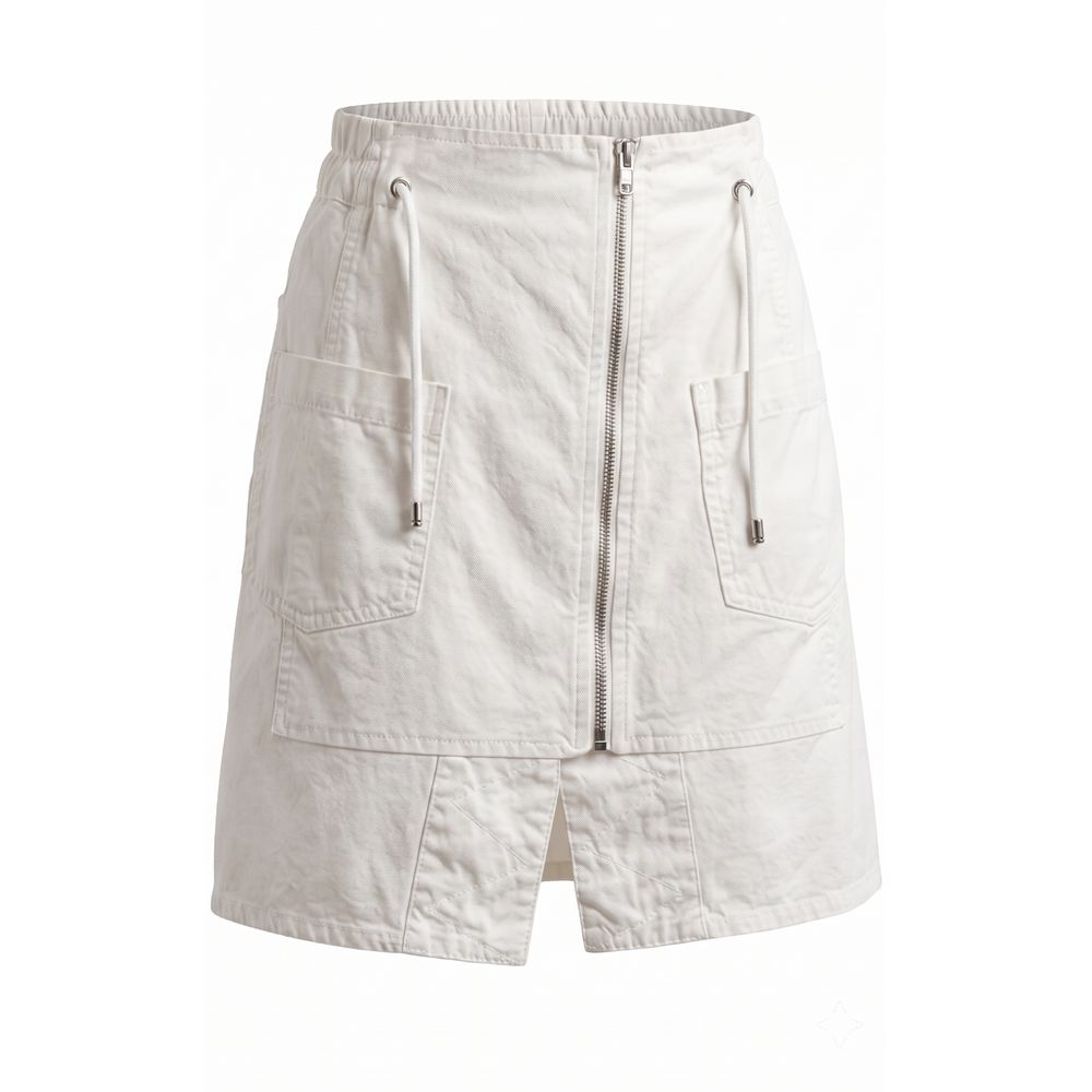 White Material Women Skirt