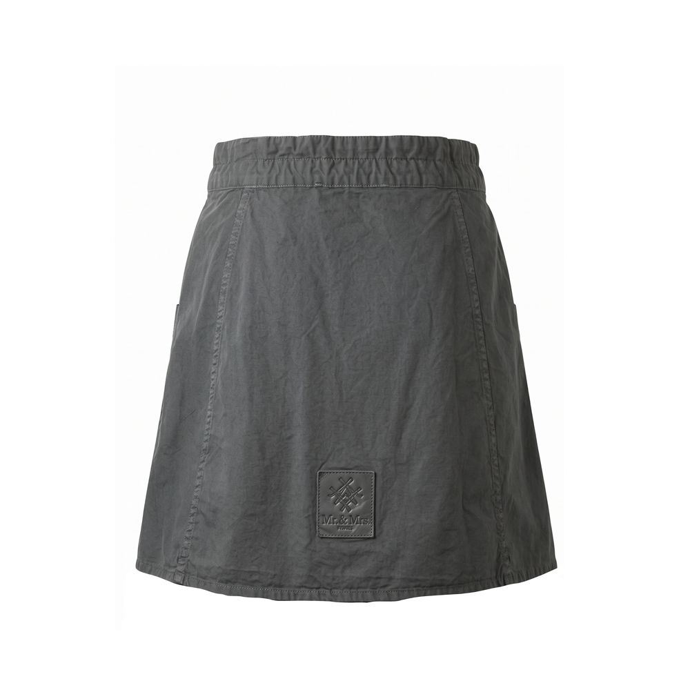 Grey Cotton Women Skirt