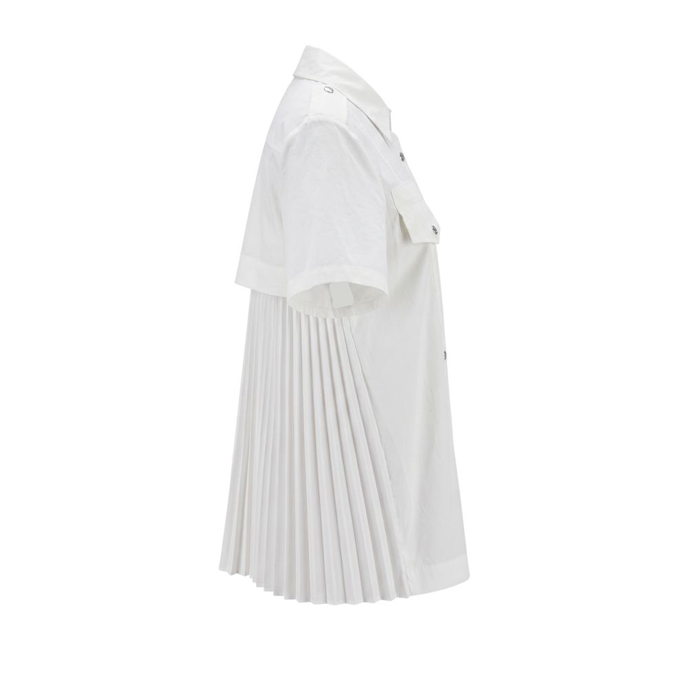 White Cotton Women Shirt