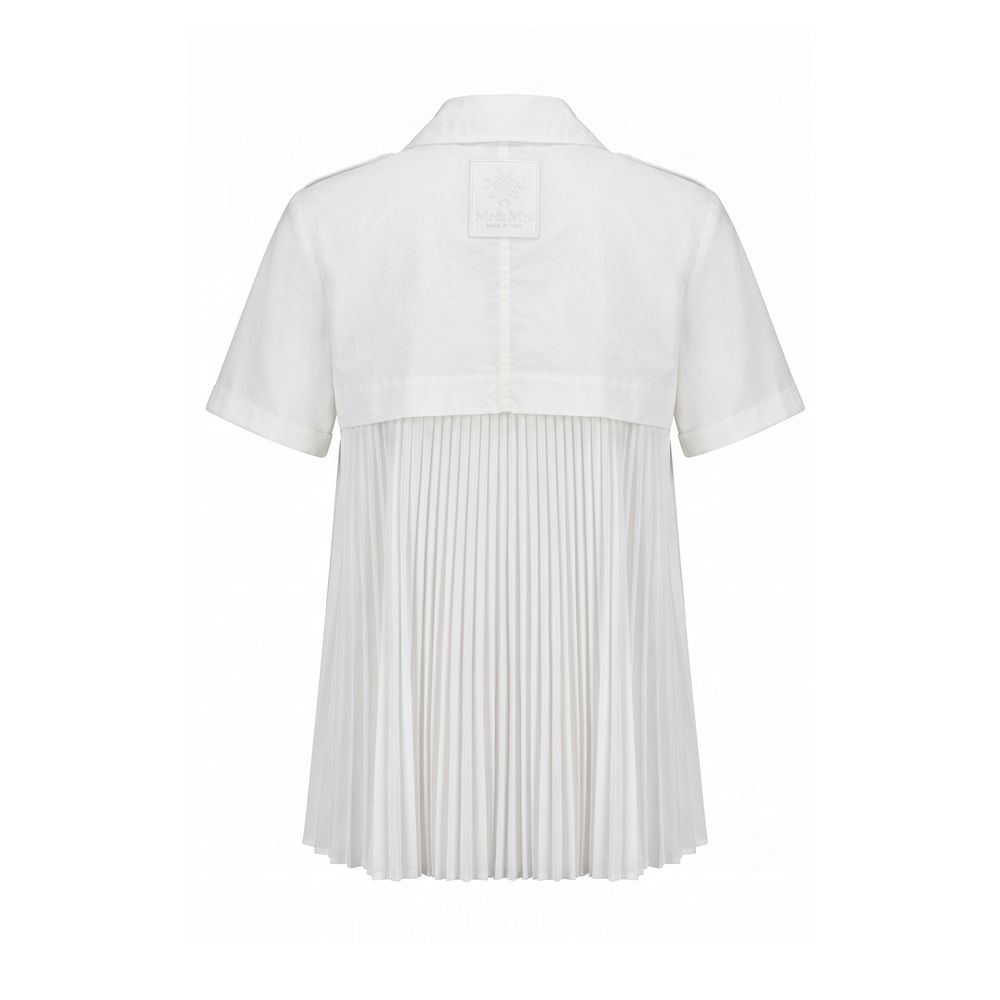 White Cotton Women Shirt