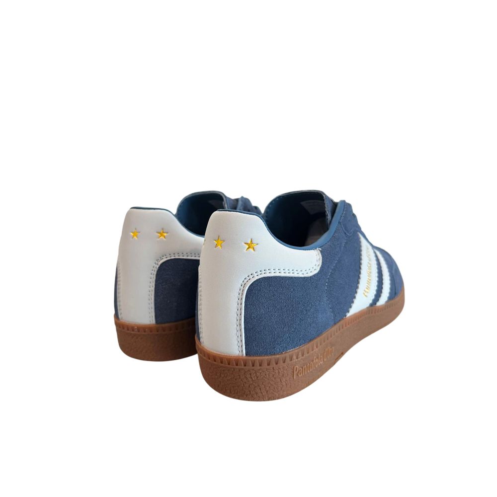 Blue Suede Men's Sneakers